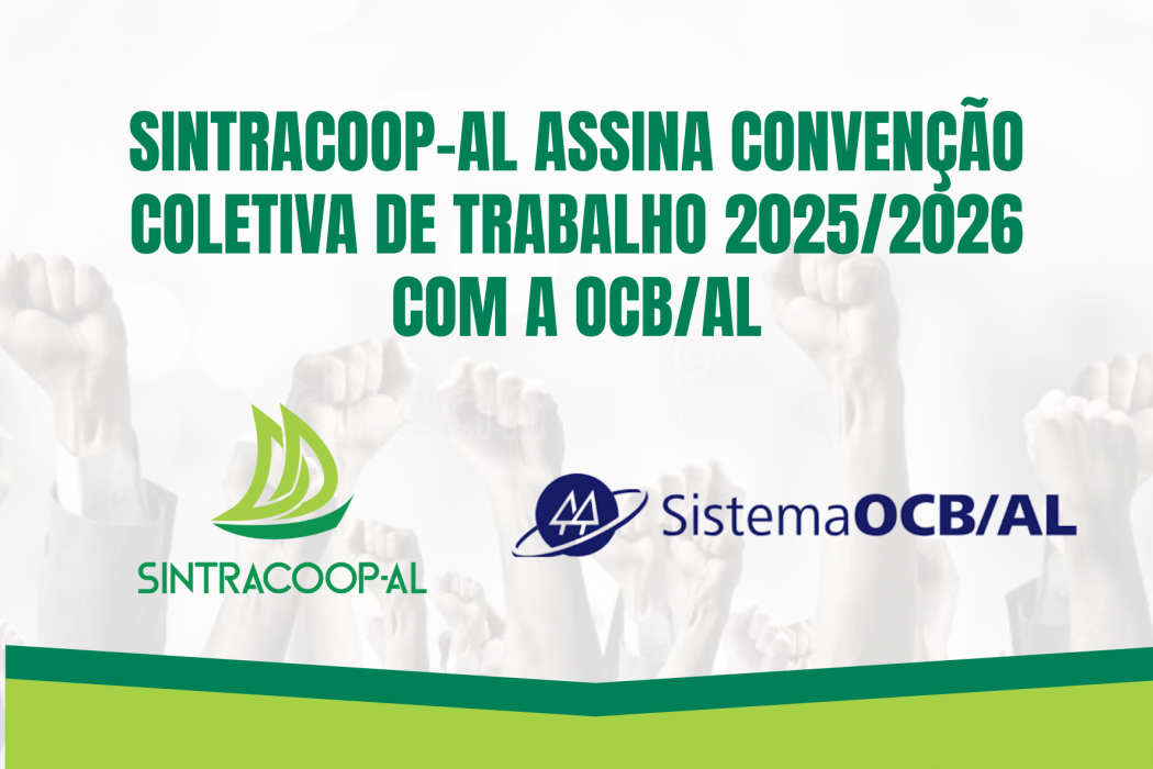 Imagem SINTRACOOP-AL ASSINA CONVENÇÃO COLETIVA DE TRABALHO 2025/2026